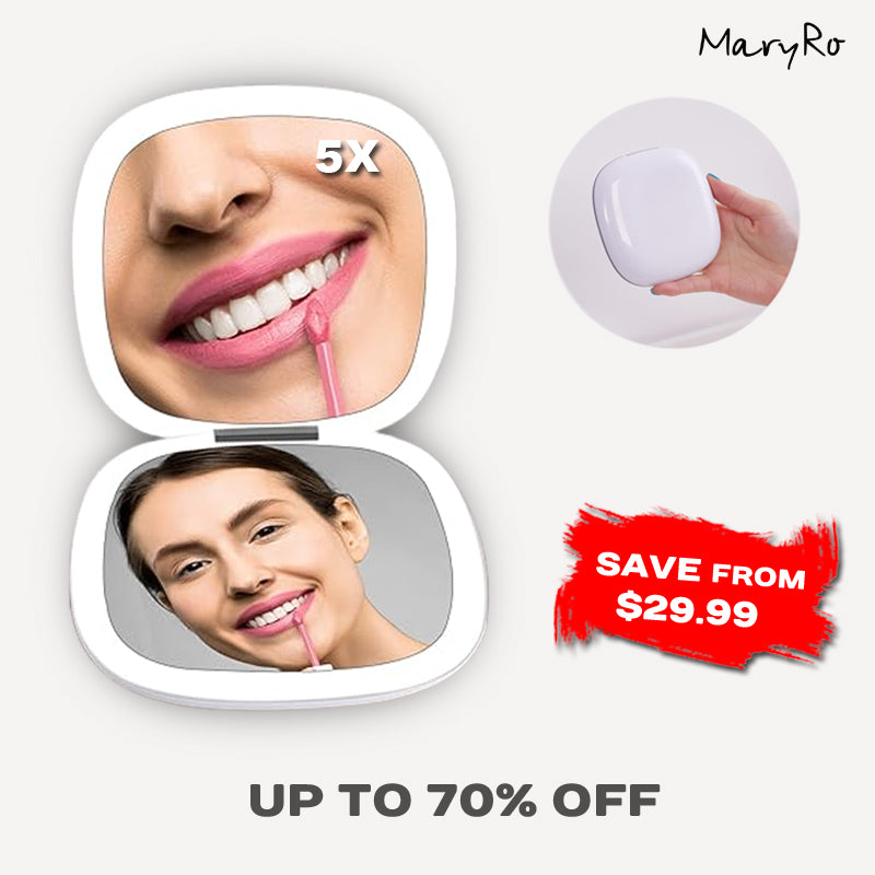 MaryRo Compact Mirror with LED Lights