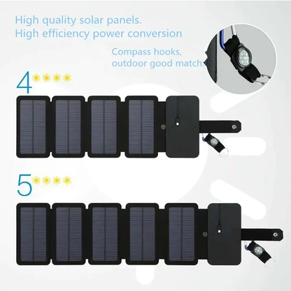 EasySolveTools™ Portable Folding Solar Charging Panel