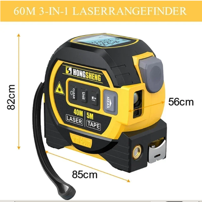 EasySolveTools™ 3-In-1 Infrared Laser Tape (Imperial & Metric)