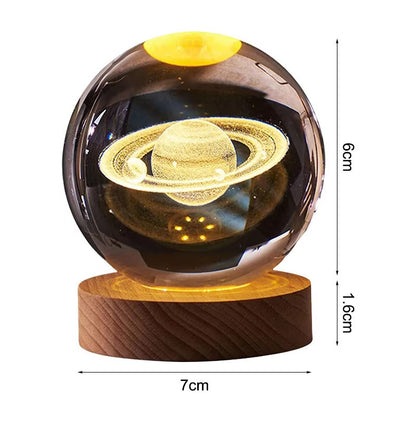 EasySolveTools™ 3D Crystal Planet Night Light