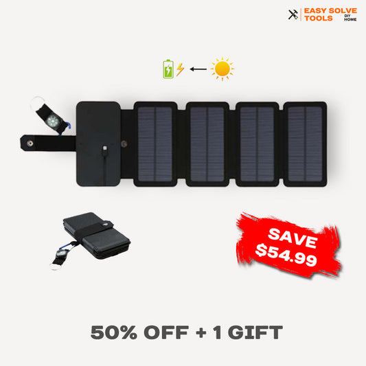 EasySolveTools™ Portable Folding Solar Charging Panel