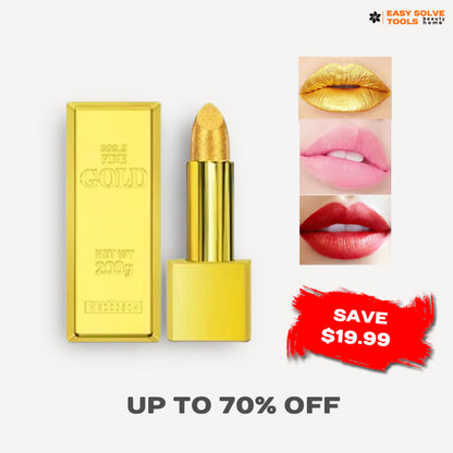 EasySolveTools™ Gold Waterproof Lipstick